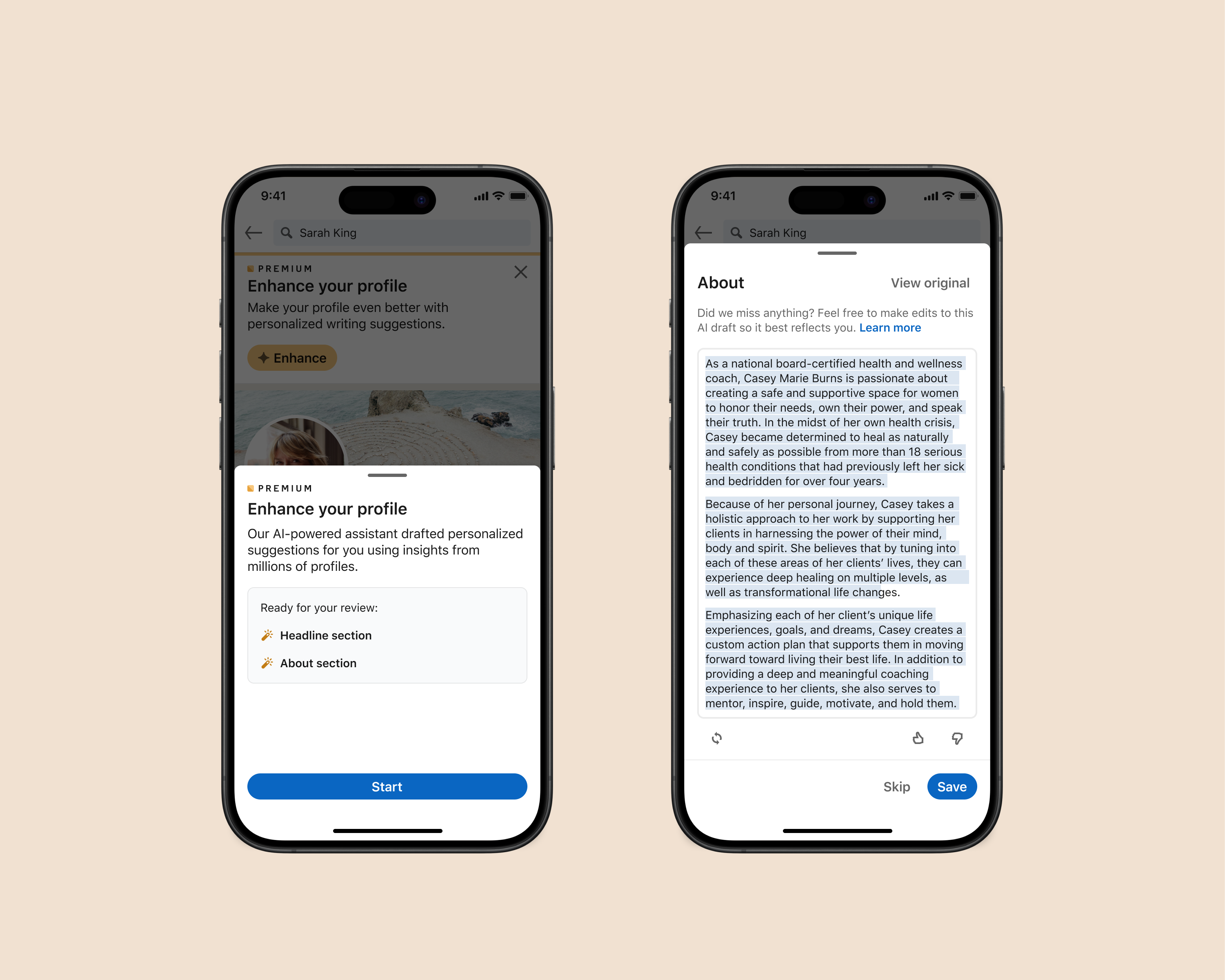LinkedIn AI Profiles